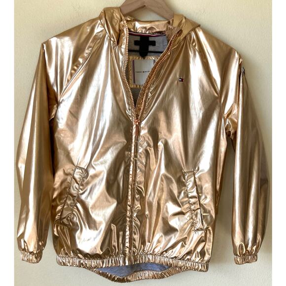 Tommy Hilfiger Other - NWOT Tommy Hilfiger Metallic Rose Gold Jacket Girl's Medium (8/10)